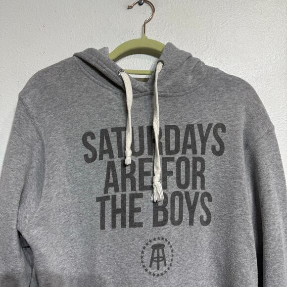 J. America Gray Barstool Sports Hoodie Sweatshirt Sz L - Picture 3 of 11